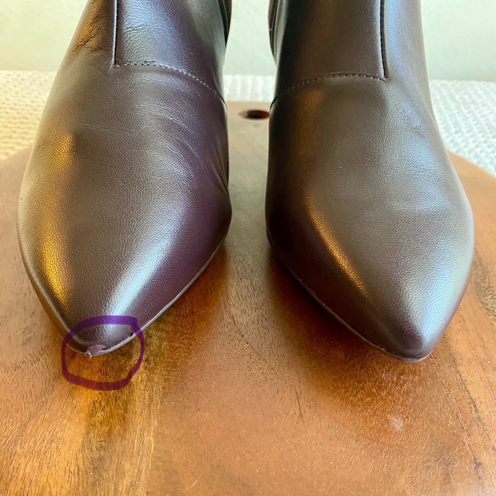 Clarks Kepley Erin Brown Leather Chelsea Ankle Boots with Kitten Heel - Picture 6 of 10